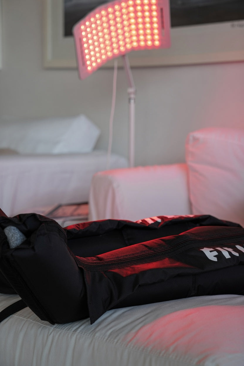 Compression Boots + Red Light Therapy