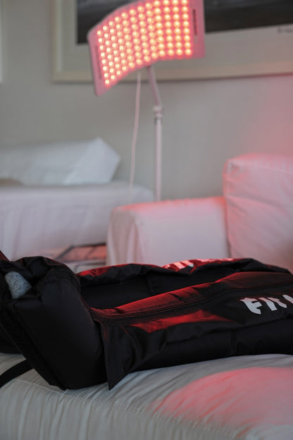 Compression Boots + Red Light Therapy